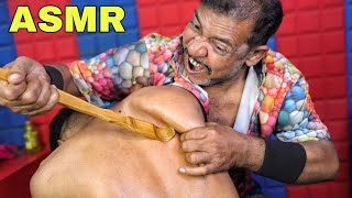 Asim Barber Thai Tool Massage, Heavy Oil Body Massage \u0026 Neck Cracking | Tail Bone Adjustment ASMR