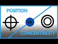 GD&T Position vs Concentricity – Comparison