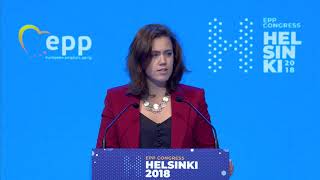 EPP Helsinki Congress - Lídia PEREIRA, YEPP President