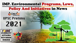 Environmental Programmes, Laws & Policies in News | UPSC Prelims 2021 | Rapid CA Revision