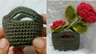 Crochet : Crochet for beginners - Easy crochet basket tutorial - Learn to Crochet a BEAUTIFUL Basket