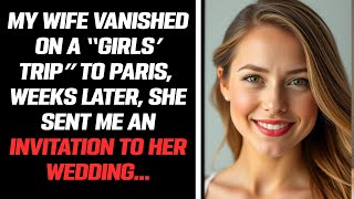 MY WIFE VANISHED ON A “GIRLS’ TRIP” TO PARIS,  WEEKS LATER, SHE SENT ME AN INVITATION TO HER WEDDING