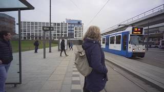 Netherlands, Amsterdam, tram 19 ride from Sloterdijk to Leidseplein