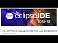 Java Tutorial 1: Using Eclipse for Java Developers (2022-12) to create a simple Hello Word program