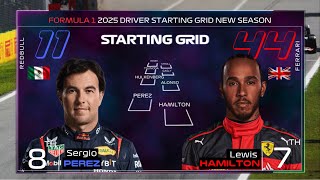 Formula 1 2025 Driver Starting Grid - New Season