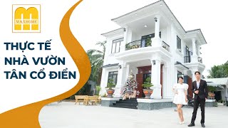 SIÊU ĐẸP thực tế công trình 2 tầng TÂN CỔ tại LONG AN do MAXHOME thi công trọn gói