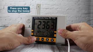 CO22 Carbon Dioxide / Temperature/ Humidity Indoor Air Quality Monitor Meter