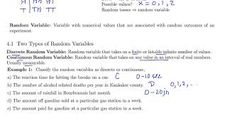 Math 241 Section 4.1 Examples 0-1