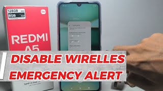 How To Disable Wireless Emergency Alert On Redmi A5