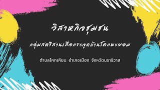 สัมภาษณ์ วิสาหกิจชุมชน กลุ่มสตรีสานเสื่อกระจูดบ้านโคกพะยอม