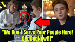 Waiter Who Insulted Barron Trump Didn't Know He Owned the Restaurant!