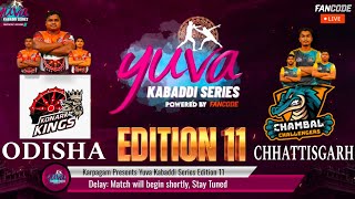 KONARK KINGS ( ODISHA ) vs CHAMBEL CHALLENGER (CHHATTISHGAR)Yuva kabaddi series #kabaddi #kabaddi