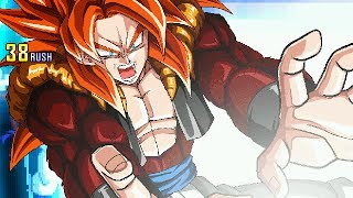 【MUGEN】究極!! 史上最強のサイヤ人超サイヤ人４ゴジータ！【SSJ4 Gogeta Combo Movie!】