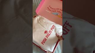 unboxing my ppp hoodie! 💗☁️🌴 #pinkpalmpuff #hoodie #pink #fyp