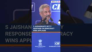 S Jaishankar's Witty Response On Democracy Wins Applause | Jaishankar Viral Video #shorts #viral