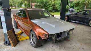 Turbo K24 Cefiro build. finishing overelaborate exhaust and weighing the car.