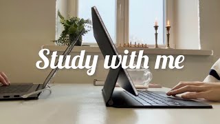 1 HOUR STUDY WITH ME 📚| timer + rain sounds 🌧️