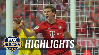 Muller super goal extends Bayern Munich's lead agasint Hamburg - 2015–16 Bundesliga Highlights