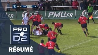 PROD2 - Résumé Aurillac– Aix : 30-17 - J10 - Saison 2015/2016