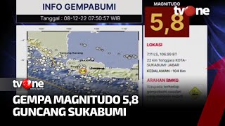 Gempa Magnitudo 5,8 Guncang Sukabumi | AKIP tvOne