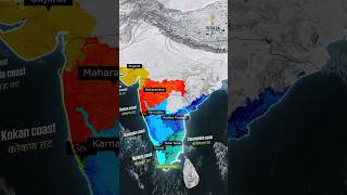 Coastal lines of India      #map #geography #upsc