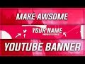 HOW TO MAKE AN AWESOME YOUTUBE BANNER ON ANDROID (Ps Touch)