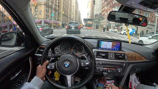 TWINTURBO BMW AND PORSHE  TAKE OVER NY TRAFFIC!!! (Pov drive)