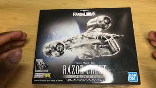 Unboxing Star Wars Razor Crest Model Kit by Bandai (Silver Coating Version)