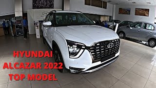 HYUNDAI ALCAZAR 2022 TOP MODEL | SIGNATURE (O) 6 SEATER | INTERIOR, EXTERIOR | walkaround