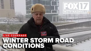 Winter Storm Road Conditions in Nashville