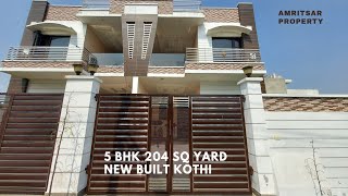 Property For Sale In Amritsar 5 Bhk 204 sq yard New built Kothi at Near Ranjit Avenue Loharka Road