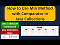 Collections (Min Comparator) | Java Collection Framework