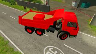 COLORED LOAD WHEAT AND TRANSPORT WITH MAZ TRUCKS - Farming Simulator 22