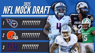 2025 1st Round NFL Mock Draft WITH Trades | The Browns Pick TWICE in the Top 5