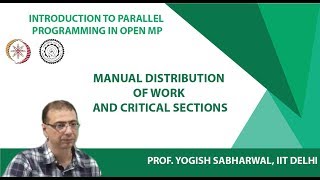 Manual distribution of work and critical sections