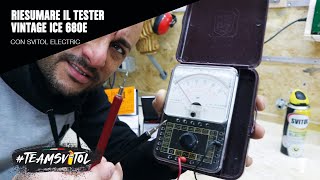 Ho riesumato anche il TESTER vintage ICE 680E e riprodotto l'introvabile batteria torcetta da 3V