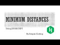 Hackerrank - Solved Minimum Distances using Javascript
