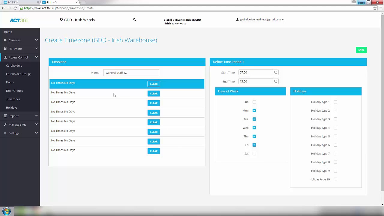Act365 Setting Up Access Rights Youtube
