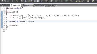C-9 multidimensional arrays
