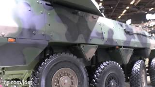 HSW RAK 120mm turreted mortar on a Rosomak chassis