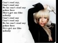 Lady gaga - Poker Face Acoustic (Lyrics on screen)