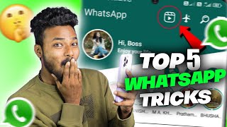 WHATSAPP ൽ ഇങ്ങനെ ഒകെ പറ്റുമോ 🤫 top 5 secret whatsapp tricks and features malayalam | technoflip