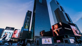 [4K] 서울 코엑스 전광판 타임랩스 - Seoul Coex Media Art - Day to Night Timelapse