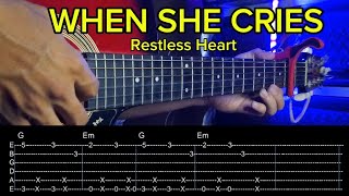 When She Cries (Full Cover) - Guitar Fingerstyle