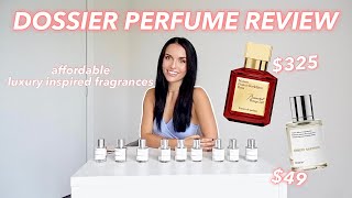 DOSSIER PERFUME REVIEW + HAUL | baccarat rouge 540, Gucci, YSL + Chanel dupes
