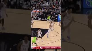 Karl-Anthony Towns hit the step back three