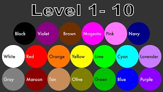 20 Colors Marble Race Level 1-10 ASRM in Algodoo