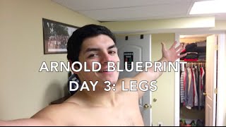 Ep 9 Cutting Season: Arnold Blueprint Day 3, Legs Feeling Like Jello