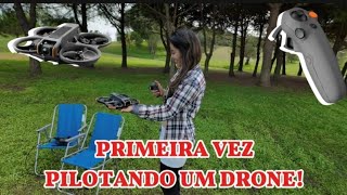 Minha Esposa Pilotando o DJI Avata 2 pela Primeira Vez! Será que é Fácil Assim?