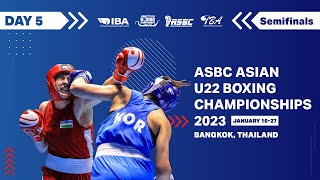 Day 5  | Women's Semifinals | ASBC Asian U 22 Boxing Championships | Bangkok 2023